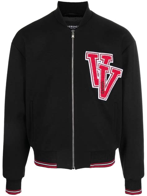 versace bomber jacket womens|versace varsity bomber jacket.